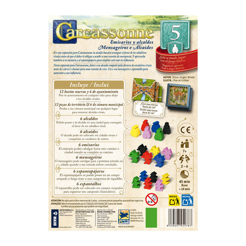 Carcassonne Exp. 5 Emisarios y Alcaldes (3ra Edición)