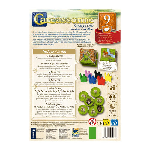 Carcassonne Exp. 9 Viñas y Ovejas (3ra Edición)