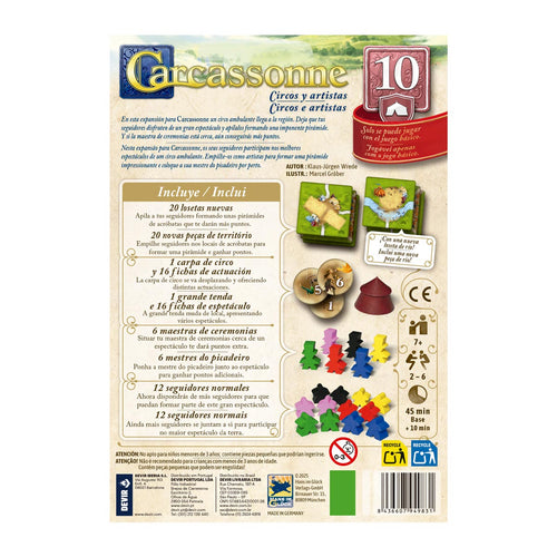 Carcassonne Exp. 10 Circos y Artistas (3ra Edición)