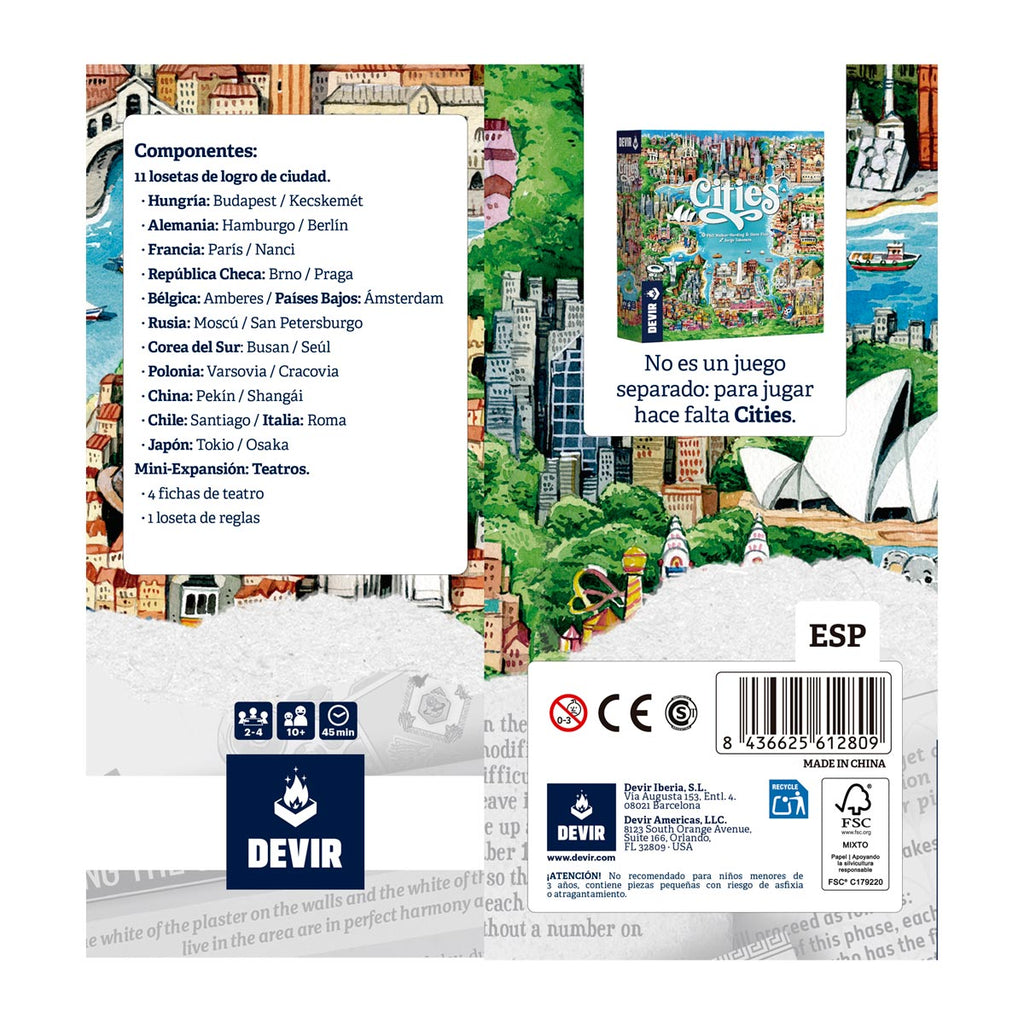 Cities: Expansión - Tableros de logros de ciudad + teatros