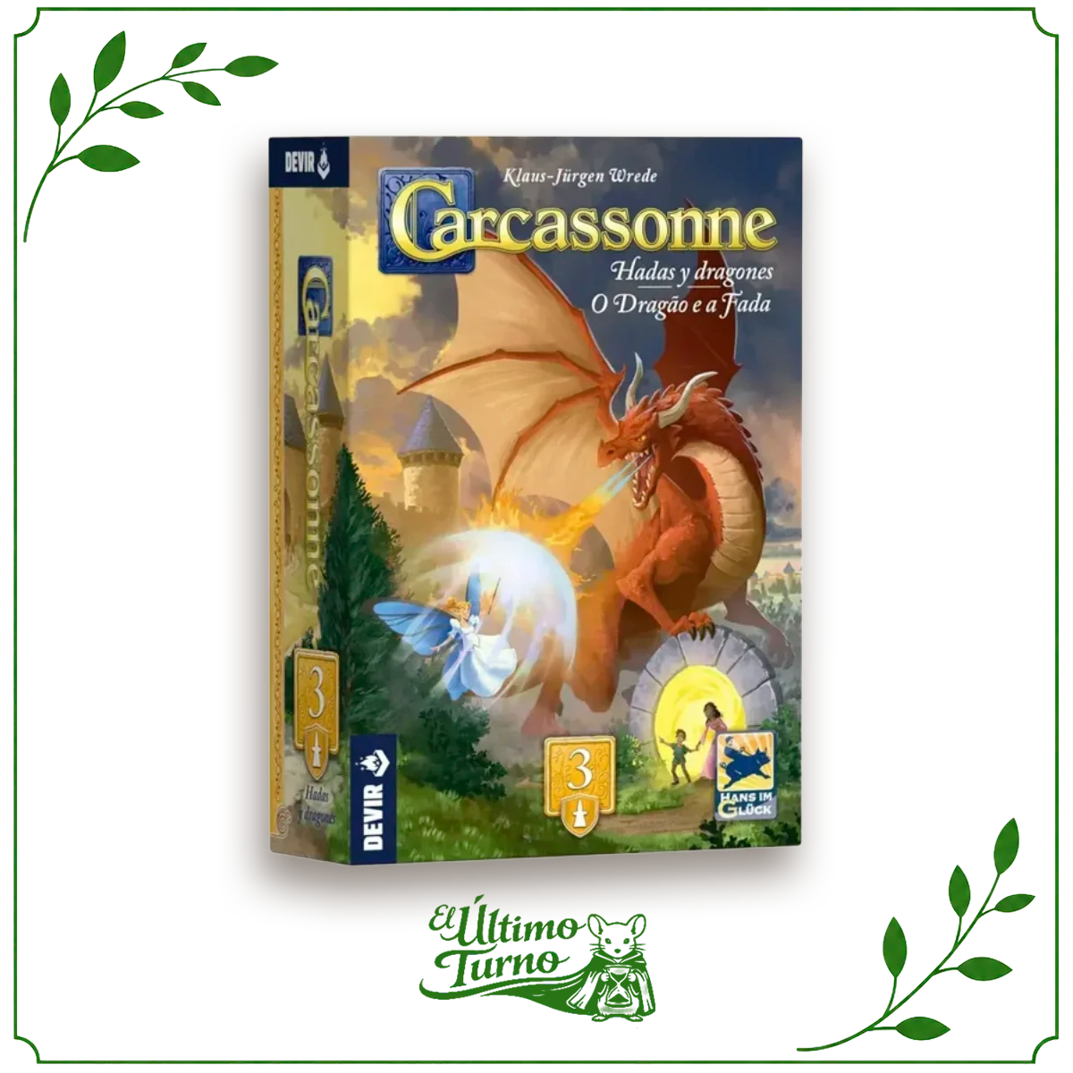 Carcassonne Exp. 3 Hadas y Dragones (3ra edición)