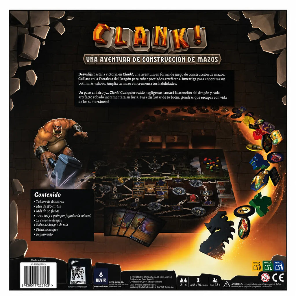 Clank! una aventura de construcción de mazos