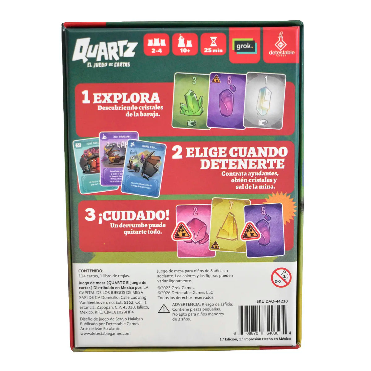 Quartz: el juego de cartas