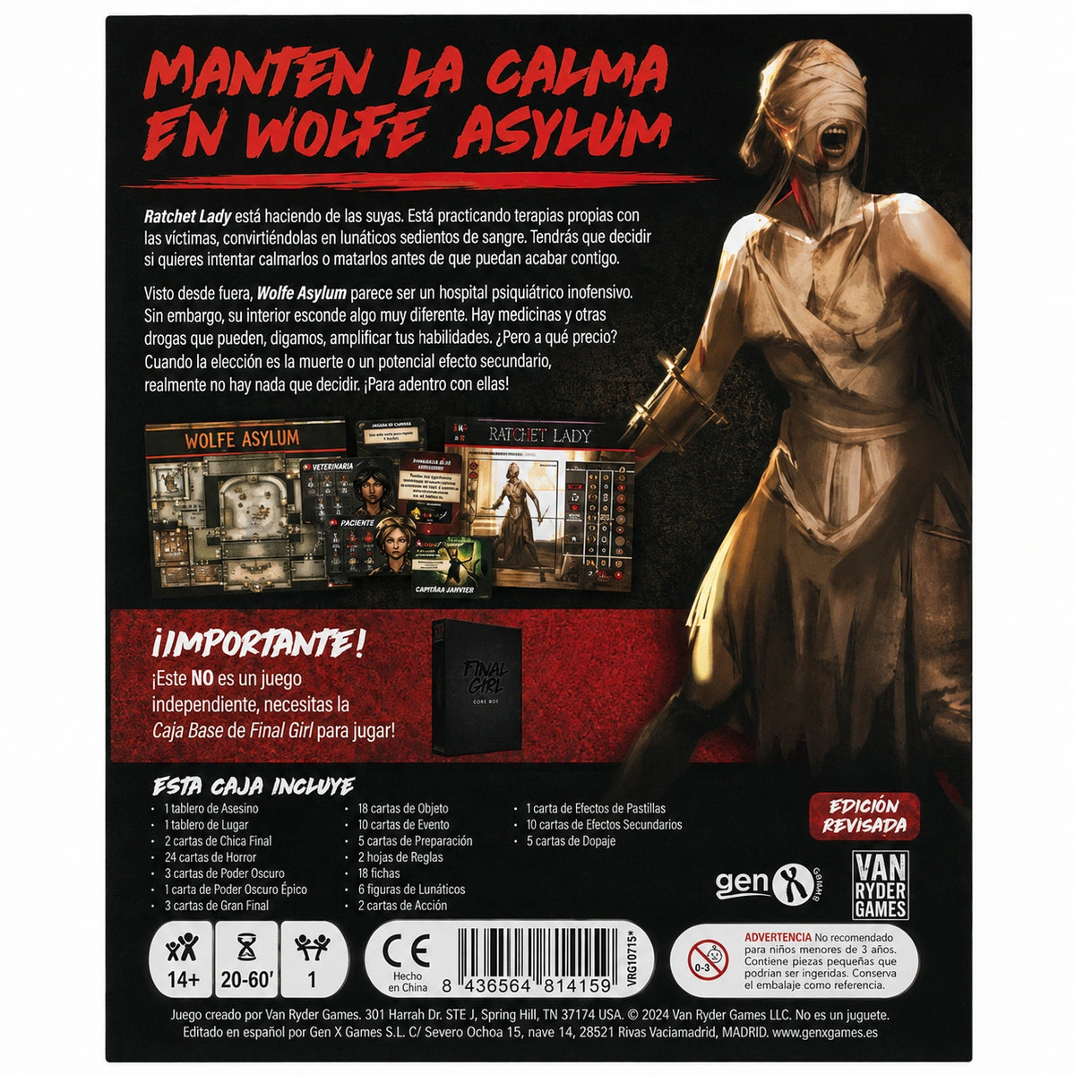 Final Girl T2: Madness in the Dark - Ratchet Lady